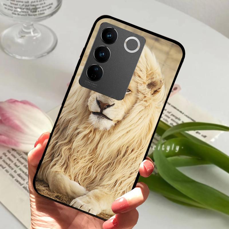 For Vivo V2230 V27 Pro 5G Case Popular Animal Cool Soft Back Protective Cover For Vivo V2237 V27e VivoV27 V 27 E Phone Bag Case