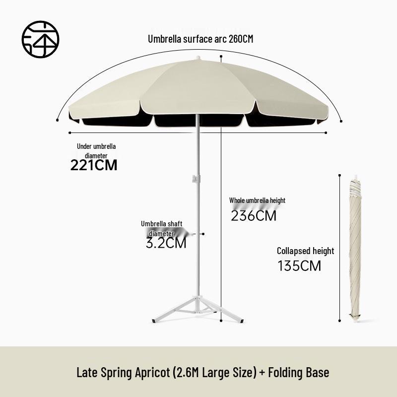 Large Outdoor Sunshade Commercial Stall Umbrella