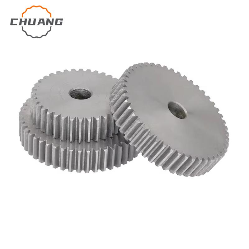 51T/52T/53T/54T/55T/56T/57T/58T/59T/60Teeth 1 M Spur Gear SC45# Carbon Steel Material Cylindrical Gear Transmission Accessories
