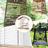 Parakeet Perches With Mirror Bird Cage accessory Pet Supplies for Chewing Playground Indoor Outdoor Yard Garden Patio Courtyard