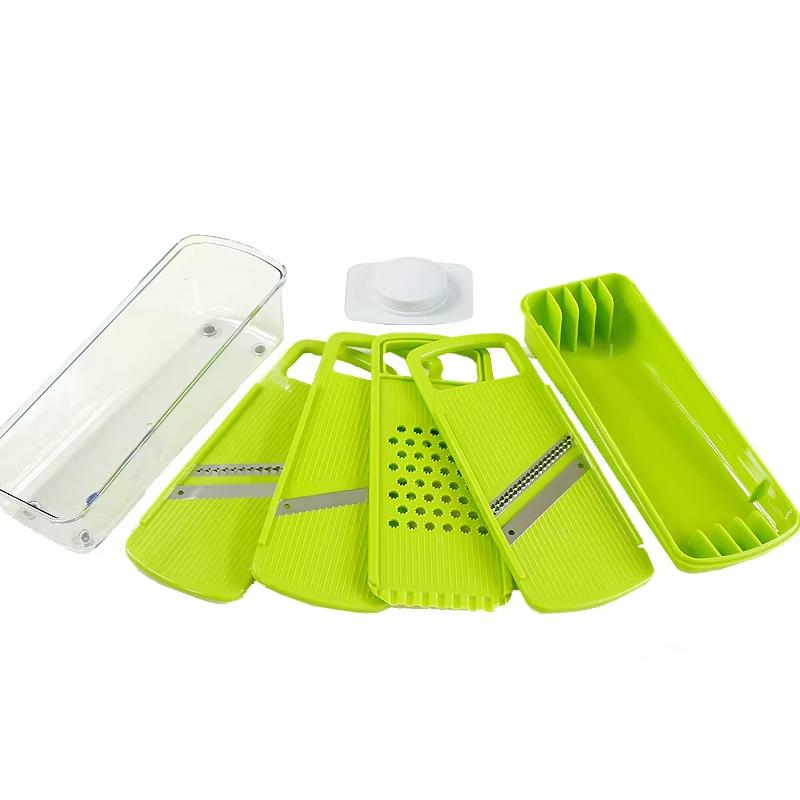1 Piece Mandoline Food Slicer Adjustable Stainless Steel Vegetable Slicer Chopper with Container Pro Veggie Slicer Dicer YY082
