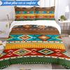 3PCS Native American Pattern Bedding Set,Including 1pc Duvet Cover And 2pcs Pillowcases Perfect for Bedroom, Dormitory, Fan Christmas Gift