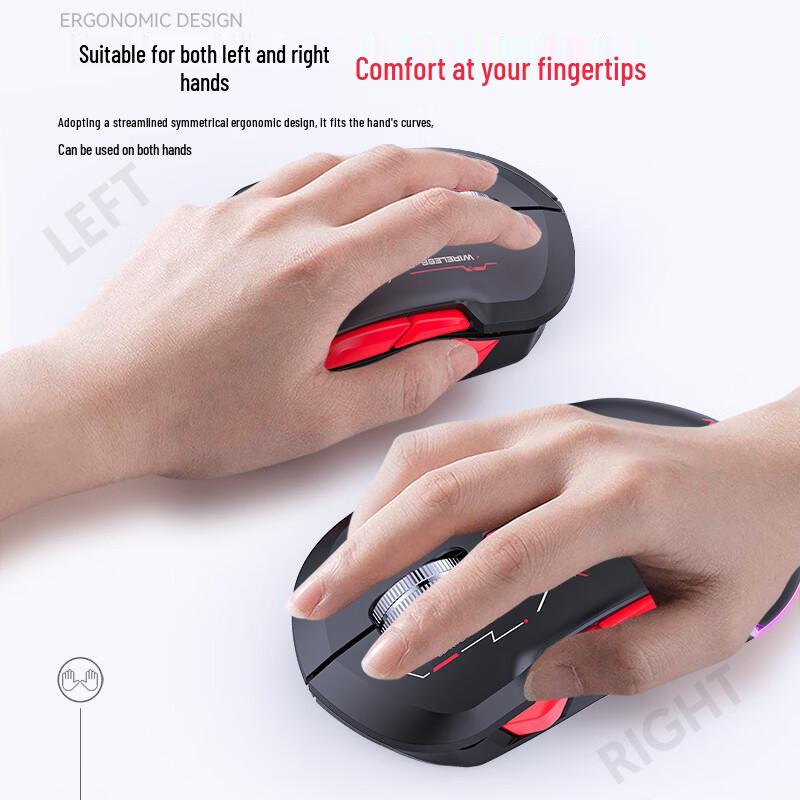 OLOEY W12 10-Key Wireless Tri-Mode Gaming Mouse
