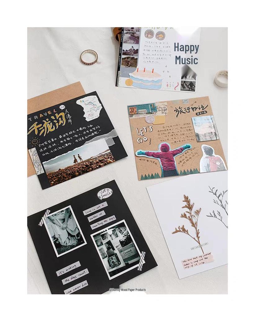 Waterproof DIY Loose-Leaf Handmade Photo Album with PP Pockets for Family, Couples, Classmates, or Growth Memories.