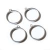 10pcs Oval Round Heart Moon Geometric Shape Stainless Steel Frame Bezel Rings For DIY Neckalce Pendant Charms Jewelry Makings
