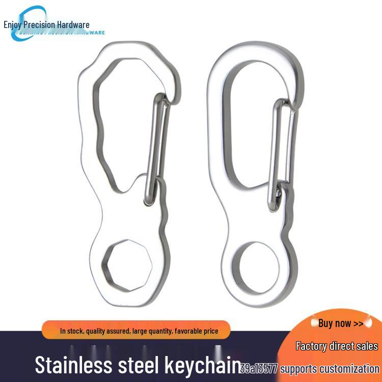Men's 304 Stainless Steel Keychain Belt Buckle and Outdoor Carabiner