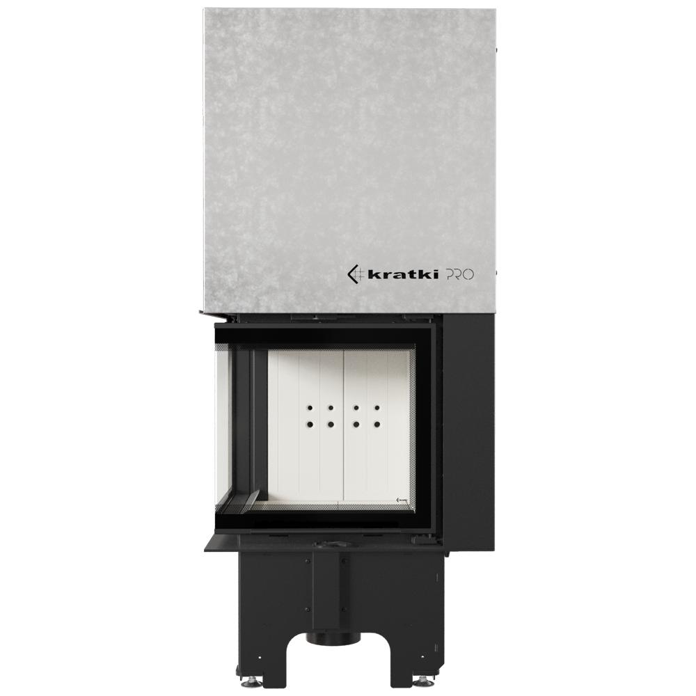 Steel fireplace KRATKI VNL 480/480 8 kW Ø 200 Lift-up