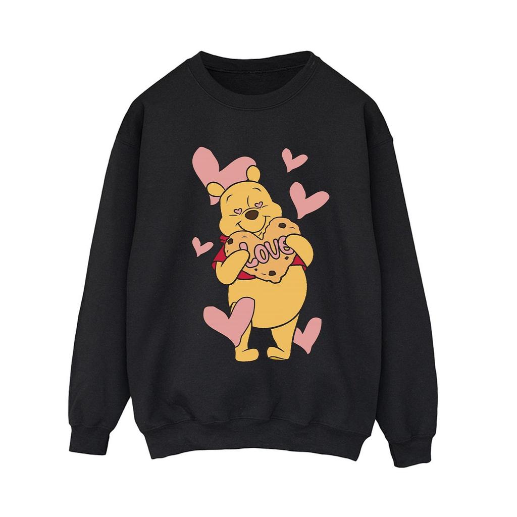 Winnie the Pooh Womens/Ladies Love Heart Cookie Sweatshirt