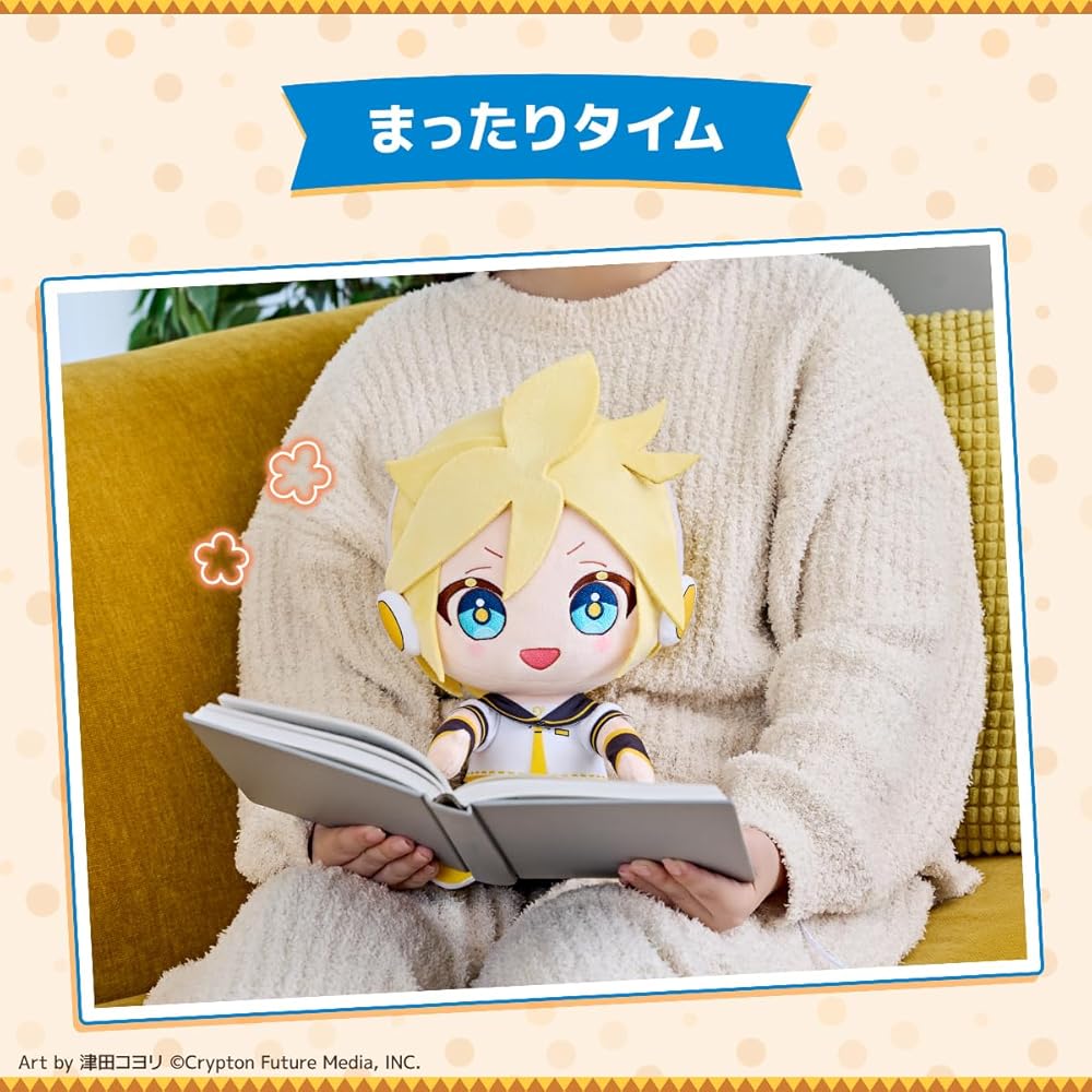 Ccp Hatsune Miku Character Plush Toy Rin & Len Warm Soft Stuffed Animal 30cm