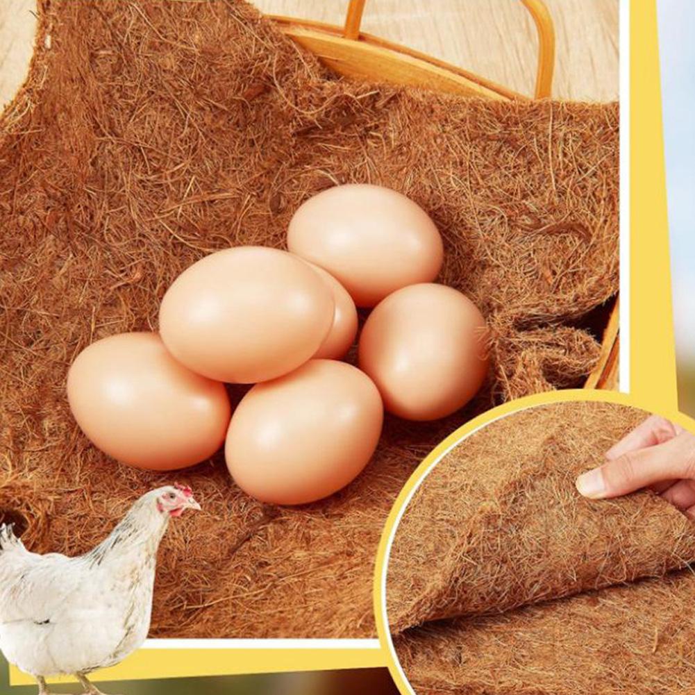 25cm/30cm Coconut Fiber Chicken Nesting Pad Washable Hen Nest Mat Thick Shock Absorbing Soft Egg Laying Mat for Poultry Coop Nesting Box
