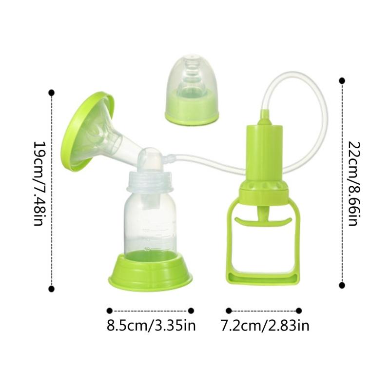 Travel Friendly Manual Breast Pump Comfortable and Safe Hand Pulled Breast Pump Strong Suction for Breastfeeding