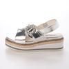 EVOL Dam Lätta Sandaler med Korsband och Jute, Storlekar S-LL, IY5716 SV Medium