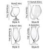 Juices Cocktail Glass Transparent Wine Glasses Molecular Gastronomy Creative Goblet  Bar