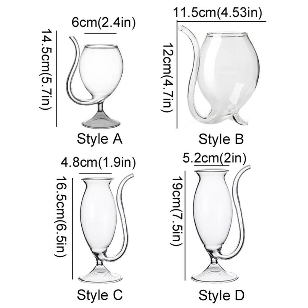 Juices Cocktail Glass Transparent Wine Glasses Molecular Gastronomy Creative Goblet  Bar