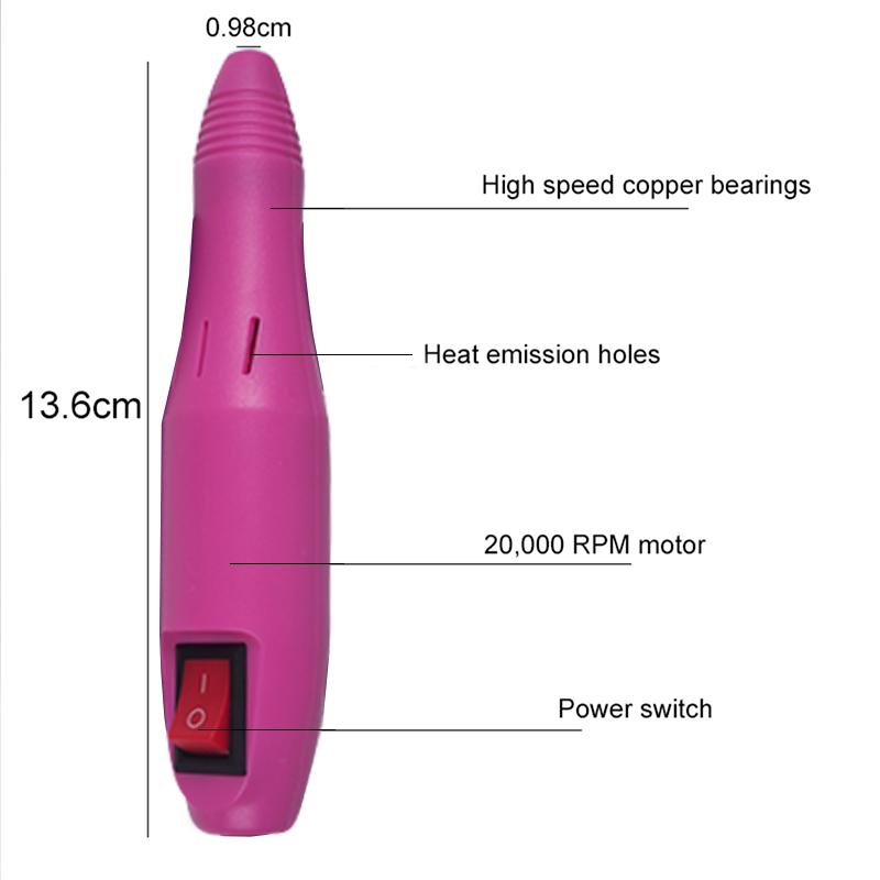 Professional Electric Manicure Machine Set Drill Accessory Nail File Bit Nail Art Sanding File Gel Cuticle Remover Ceramic Cutte
