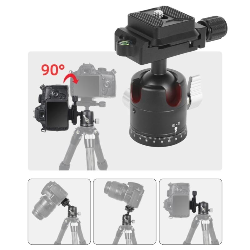 1/4 Thread Camera Ball Mount Tripods Featuring Precisions Adjustment Dials For Professional Photography