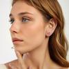 Silver minimalist bow stud earrings 925 silver