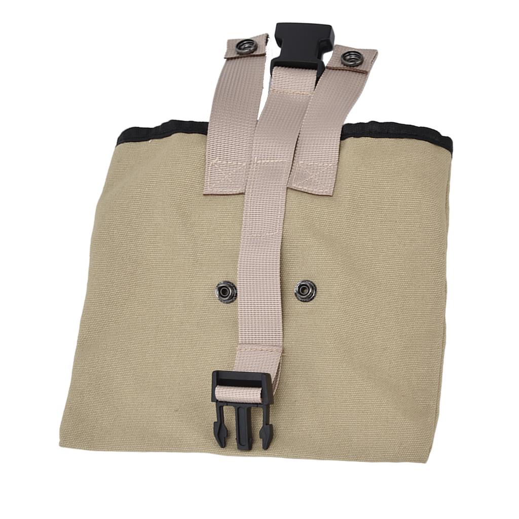 Foraging Bag Canvas Foldable Portable Thick Unique Simple Appearance Belt Fruit Picking Pouch for