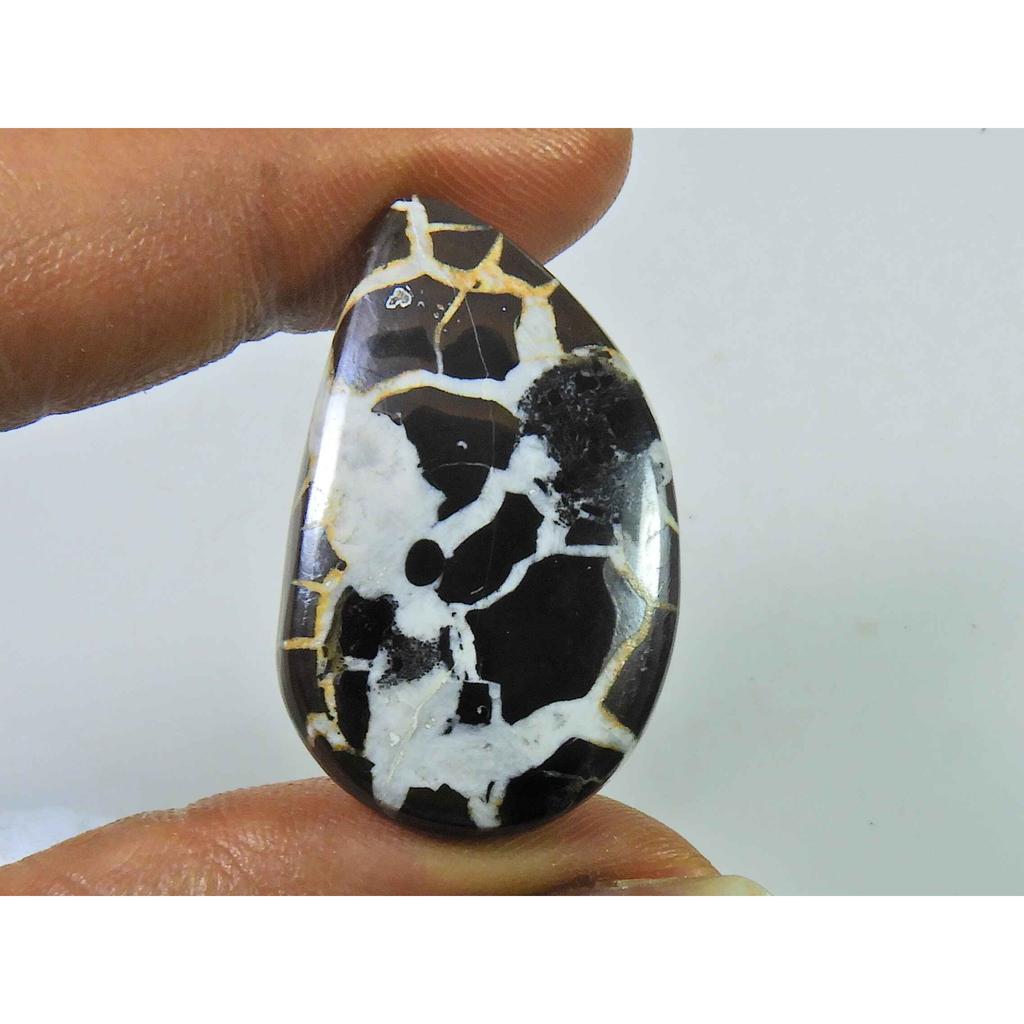 25Cts Natural Septarian Gronate Oval Crystal Cabochon Loose Gemstone 20X33MM SK-2329