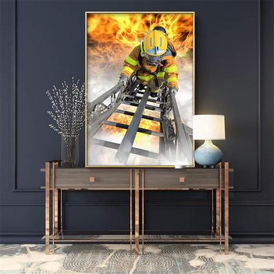 Pittura Diamante Fai da Te 5D Completa Pompiere Cartone Ricamo Diamante Kit Punto Croce Strass Decorazione Casa Regalo