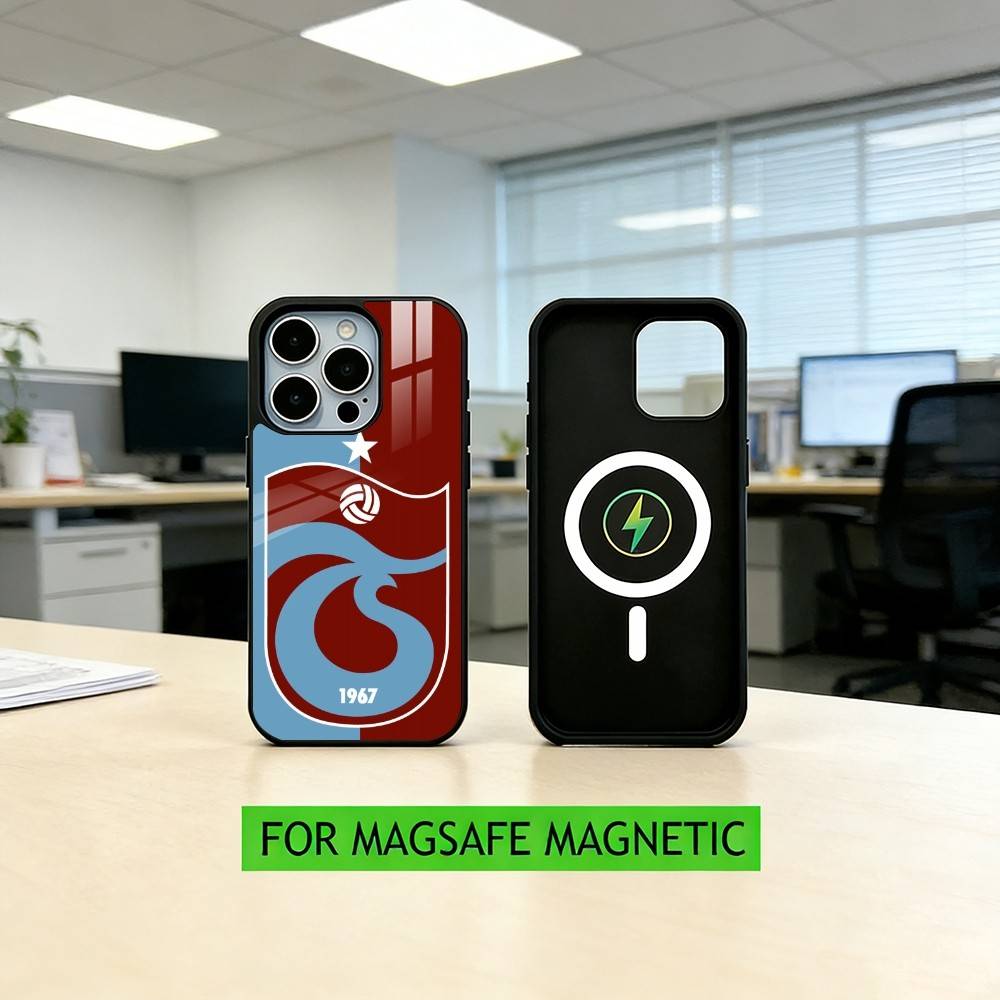 Trabzonspor Handyhülle Für iPhone17,16,15,14,13,12,11 Plus,Pro Magnetisch Für Magsafe Kabelloses Laden