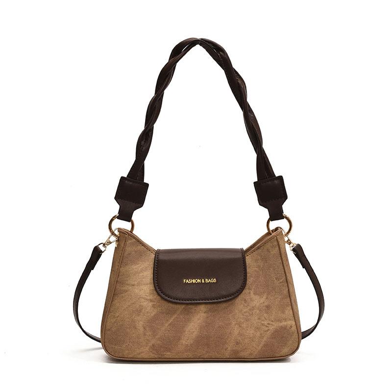 Niche Design Fashionable New Women's Bag Retro Versatile Commuter Underarm Bag Color Matching Shoulder Messenger Bag