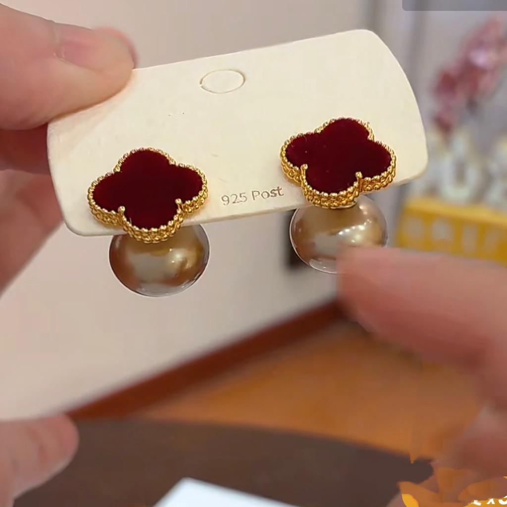 

Luxury Niche Four Leaf Clover Earrings 1 pair of earrings серебряный