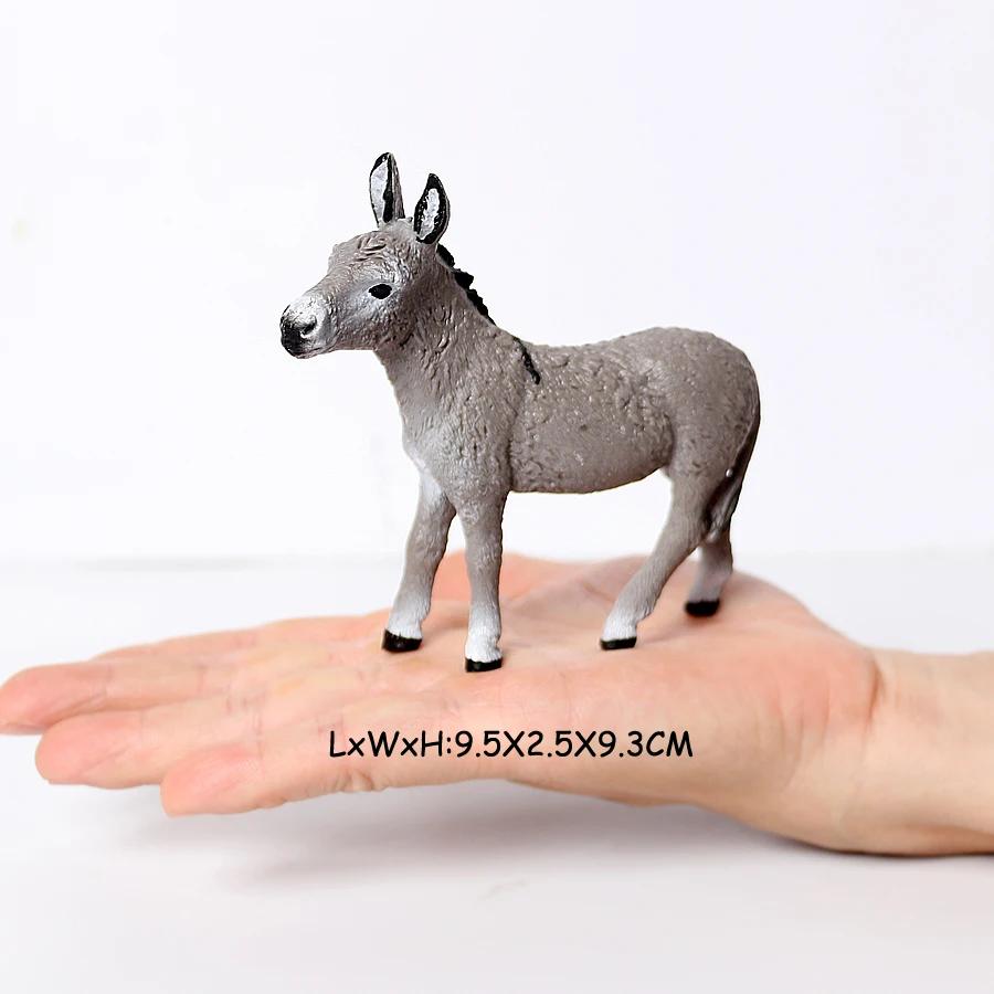 Modellino Asino Animali Giocattolo Figure Animali della Fattoria Action Figure Anime Regali per Bambini Giocattoli per Bambini Giochi Decorazioni Natalizie