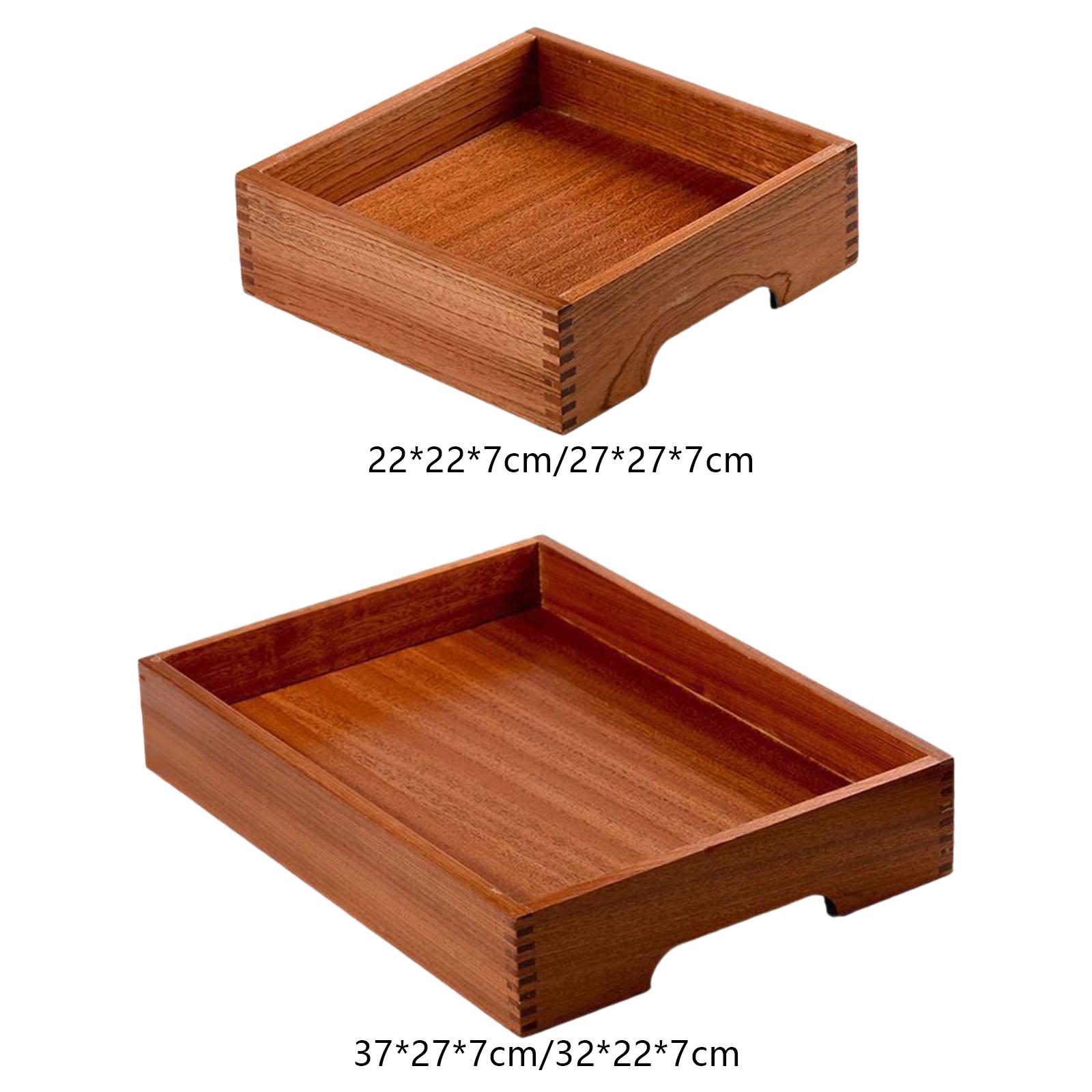 

Ice Serving Tray Beef Serving Plate Wood Chilled Serving Tray for Restaurant Tableware 22x22cm