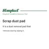 Simpleef Dust & Fur Remover Pad, 2 Pack, Black