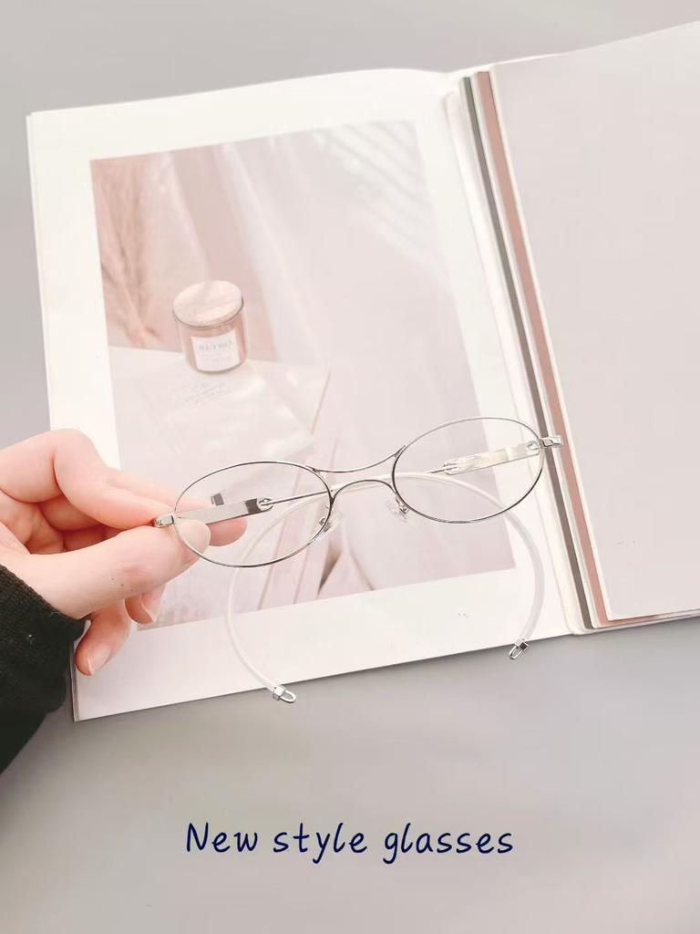 Fashion Stylish Ladies Sunglasses Titanium Material Oval Shape Men Sun Glass Korean Fashion Outdoor Sun Glasses