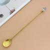 Long Handle Premium Stainless Steel Teaspoon Diamond Ice Spoon Perfect for Dessert Ice Cream Coffee Cocktail Mug