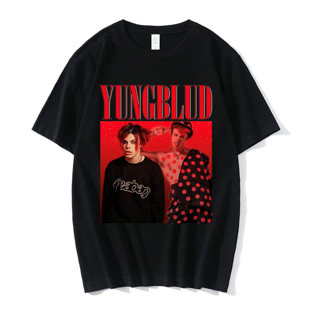 

Singer Yungblud Printed Short-sleeved Men s Women s Cotton T-shirt Unisex Short-sleeved Streetwear Fashion Harajuku T-shirts Top L