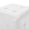 VidaXL Poufs 2 Pcs White 30 X 30 X 30 Cm Faux Leather