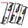 Telescopic Aluminum Alloy Shock-Absorbing Ultra-Light Adjustable Elderly Walking Cane with Straight and Curved Handle Options