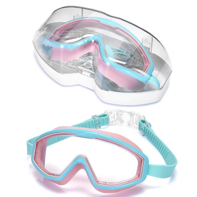 New Children's Swimming Glasses Girls Flat Light Anti-fog Large-frame Boys 'diving Sports Special Clothes