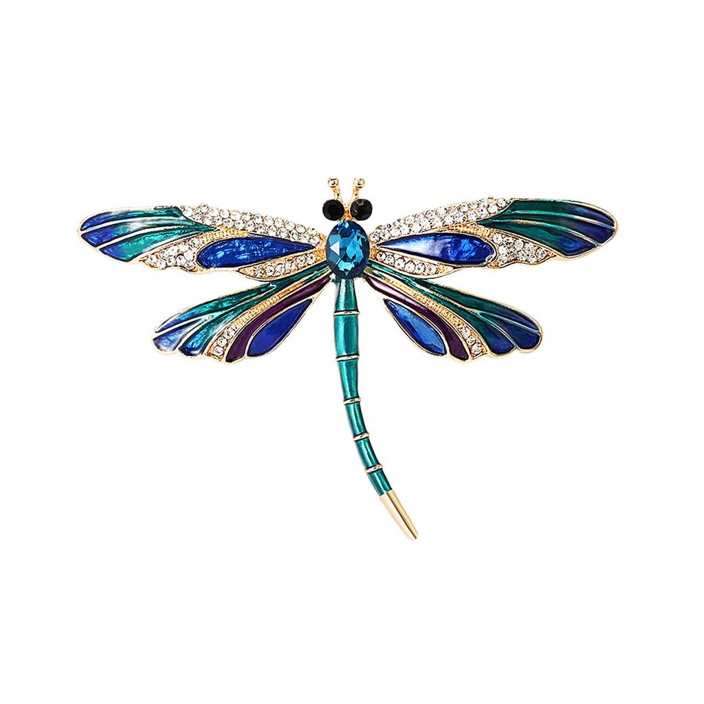 Enamel Dragonfly Brooch Female Elegance Temperament Insect Corsage Niche Design Pin Suit Accessories