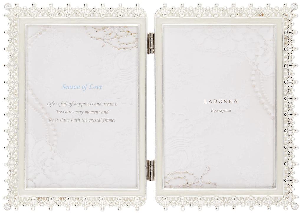 LADONNA Ladonna Bridal Photo Large Size X Frame, White, 2, MJ83-LD-WH
