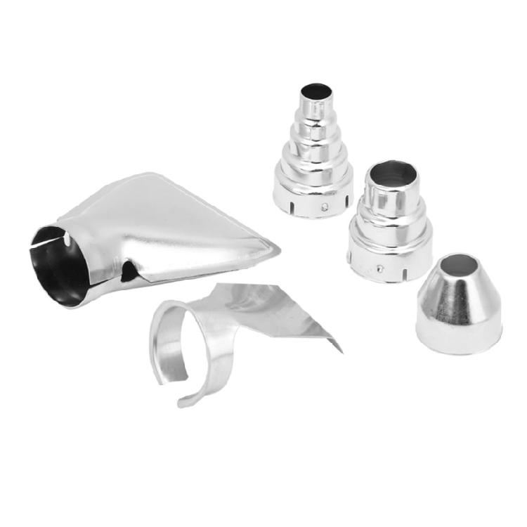 Heat Gun Nozzles Kit 5Pcs/Set Stainless Steel Nozzles Attachments for Hot Air