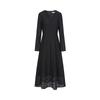 Jiuzi Anna Kou Romantic, Elegant, and High end V-neck Lace Light Dress for Women 2024 Autumn New Collection