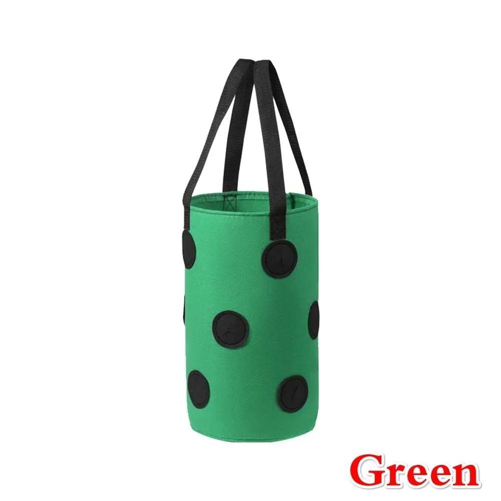New Multi-Function 13 Holes Felt Hanging Tomato Grow Bag Planter Strawberry Vegetable Flower Plant Grow Bags Garden Plant Pot