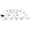 S14 Solar String Lights IP65 15M 4 Lighting Modes Outdoor Patio Light with 15 LED Bulbs