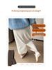 Kaffee-Cordripp-Midi-Rock mit Schlitz - High-Waist Schlankmacher (Koreanischer Stil, Herbst/Winter)