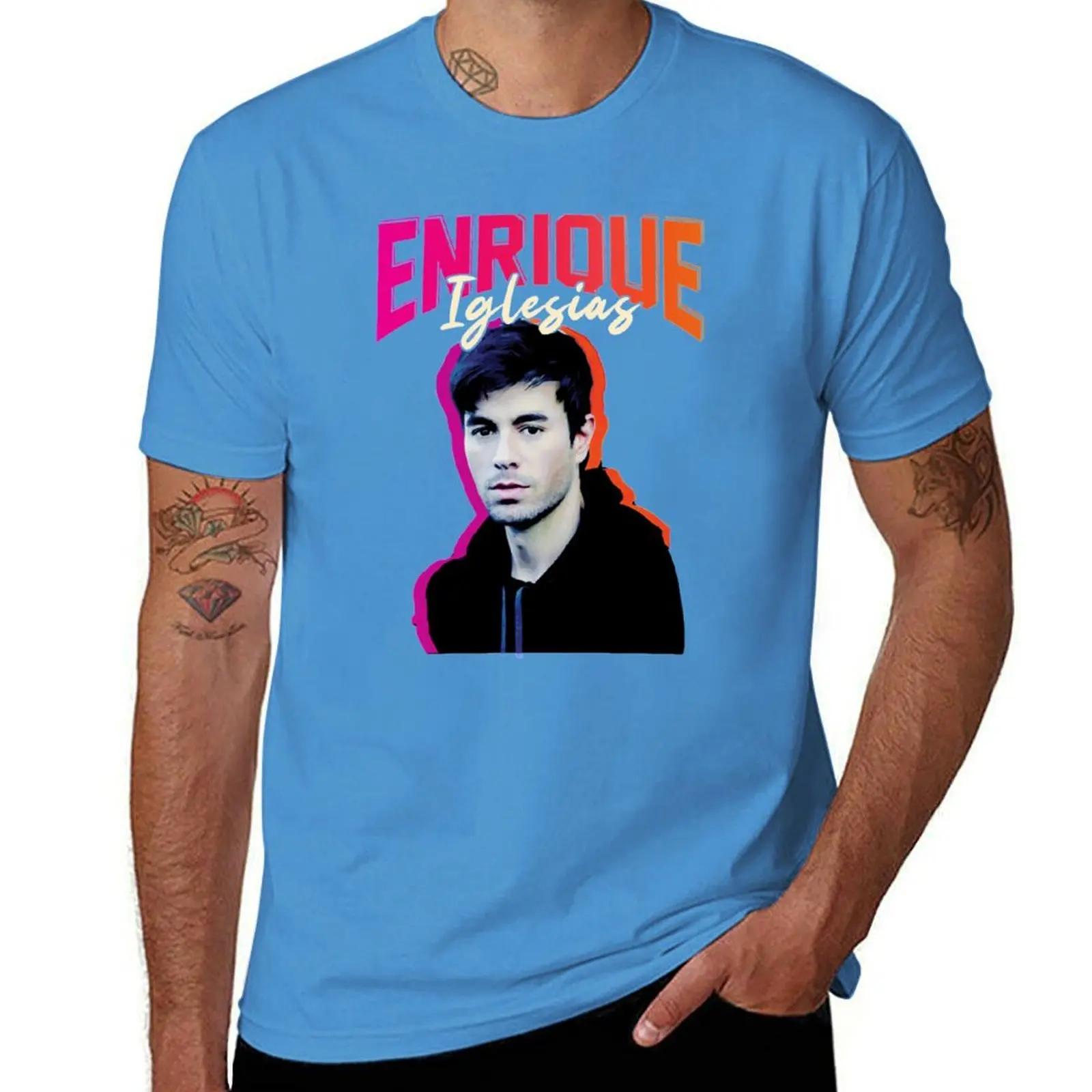 enrique iglesias TShirt man clothes sweat vintage clothes summer clothes men tshirt S