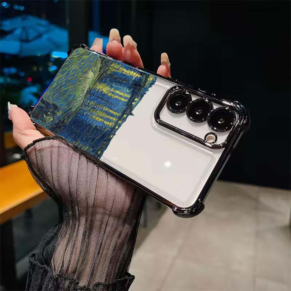Hülle Für Galaxy S26Ultra Handyhülle Van Gogh Ölgemälde Sternenhimmel Für Samsung S26 S25 S24 S23 S21 Ultra S20 FE Plus 5G Abdeckung