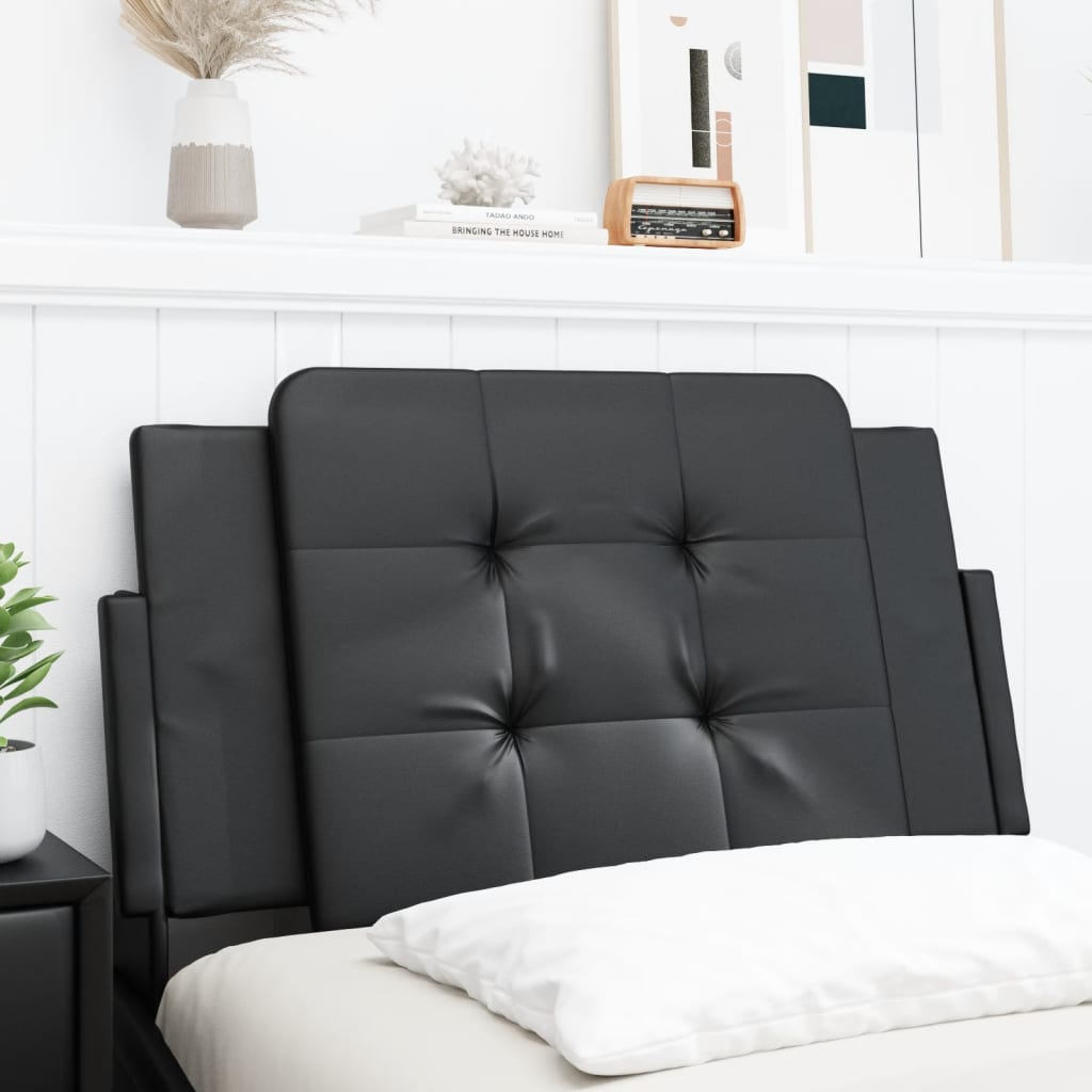 Vidaxl Headboard Cushion, Black, 80 Cm, Faux Leather