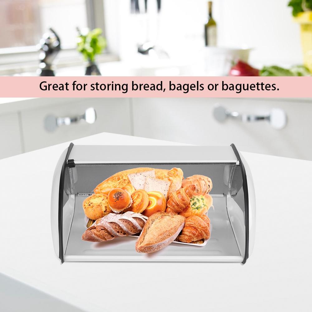 Velkokapacitní nerezový držák na chléb, nádoba na chléb, kuchyňské úložiště