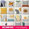 Home Office Decorative Pillow Bedroom Sofa Car Cushion Cover Abstract Line Pattern Series Throw Pillow