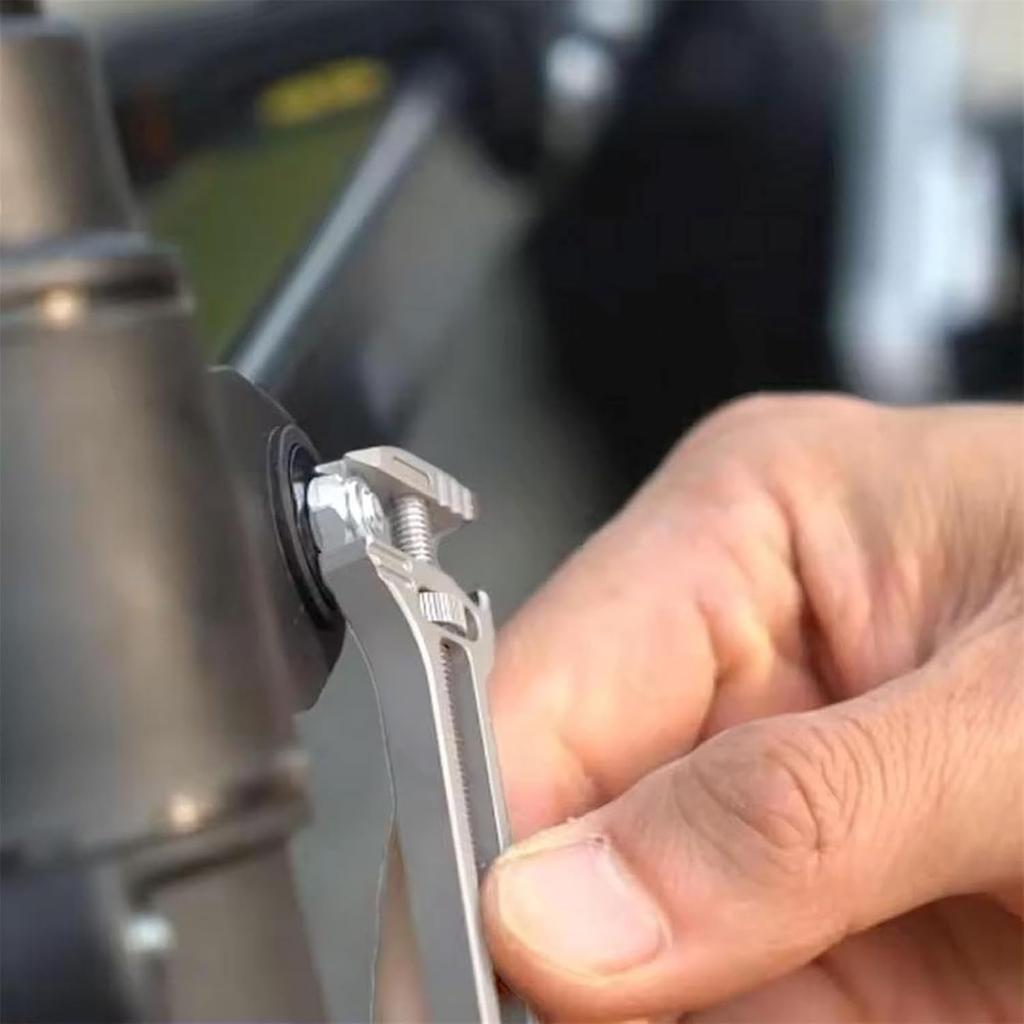 Compact Titanium Multitool, Titanium Multitool For Outdoor Camping Hiking Backpacking Repairing, Mini Portable Adjustable Wrench and Bottle Opener