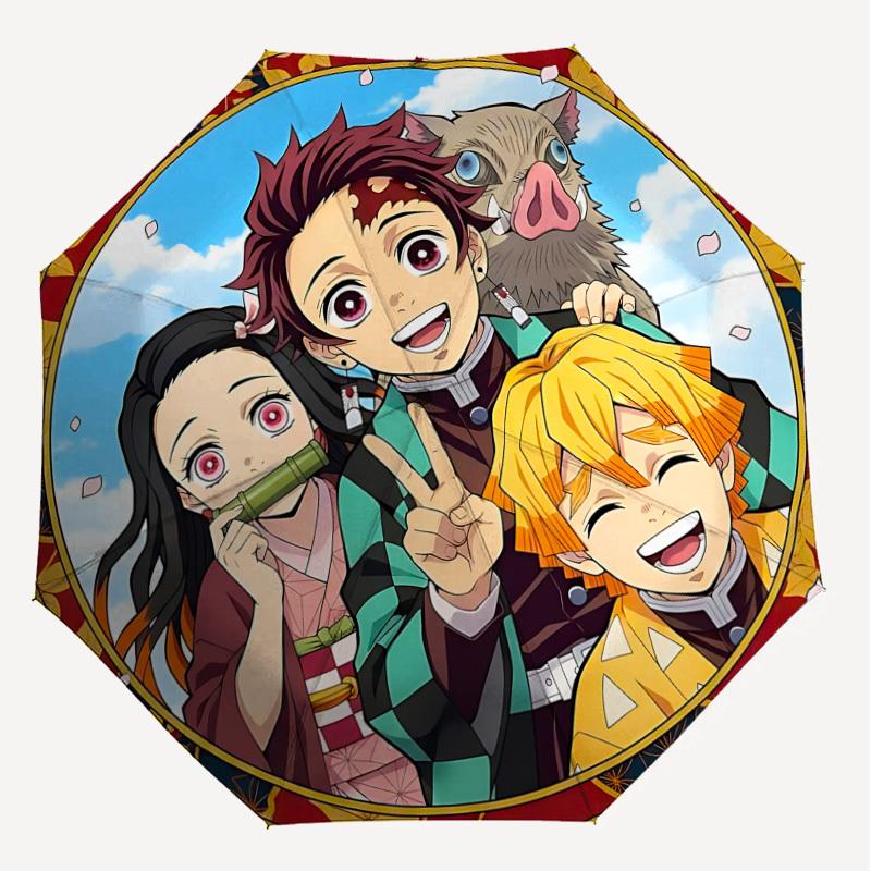 1PC Anime Characters Umbrella-8-Rib Reinforced, Automatic Open, Lightweight & Durable, Cute Fashion Accessory for Outdoor-P2707
